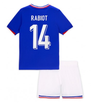 Frankrig Adrien Rabiot #14 Replika Babytøj Hjemmebanesæt Børn EM 2024 Kortærmet (+ Korte bukser)